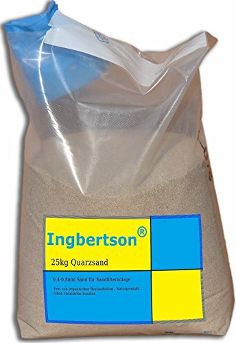 25kg Ingbertson Filtersand 0,4-0,8 mm für Sandfilteranlagen