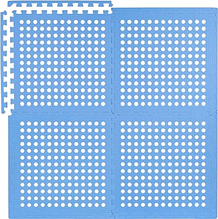 Bonsport Poolmatten 50,7 x 50,7 x 1 cm in blau - 12 / 24 / 36 / 48 Stück