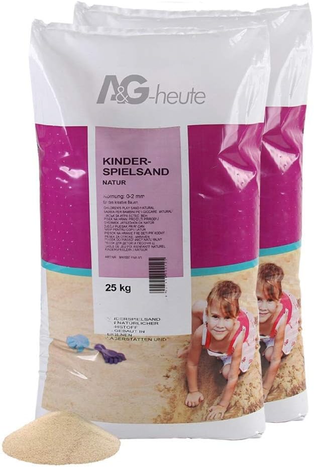 A&G-heute 2x25kg Spielsand - Quarzsand für Kinder