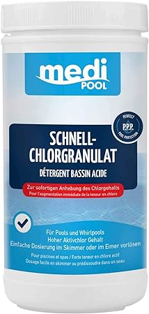 Medipool Poolpflege Schnell-Chlor-Granulat, 1 kg
