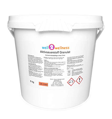 well2wellness Sauerstoffgranulat - chlorfrei - 5kg Eimer