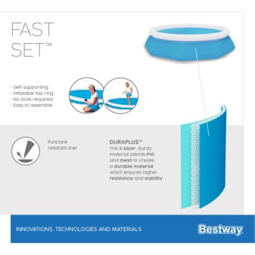 Materialbeschaffenheit des Bestway Fast Set Pool 305x76 cm