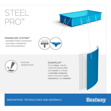 Materialbeschaffenheit des Bestway Steel Pro Pool 56403 259x170x61 cm