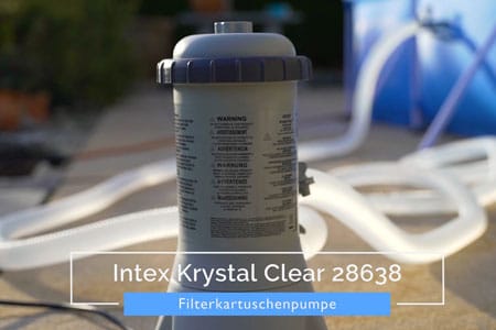 Intex TYP A Kartuschenfilteranlage - Filterpumpe - hellgrau