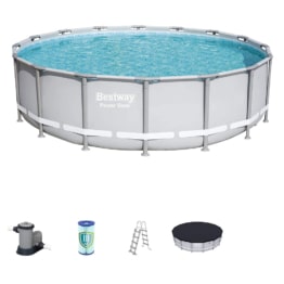Bestway Power Steel Pool 56451 – 488x122cm Set inkl. Pumpe