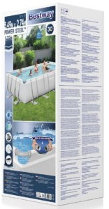 Verpackung des Bestway Power Steel Pool 56465 549x274x122cm Set