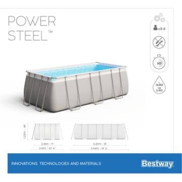 Bestway Power Steel Pool 56466 549x274x122cm Set inkl. Sandfilter