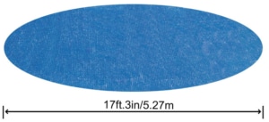 Flowclear™ Solarabdeckplane, Ø 527 cm, für runde 549 cm Aufstellpools, blau