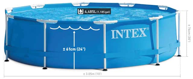 Intex Frame Pool 28202 - 305x76cm inkl. Pumpe