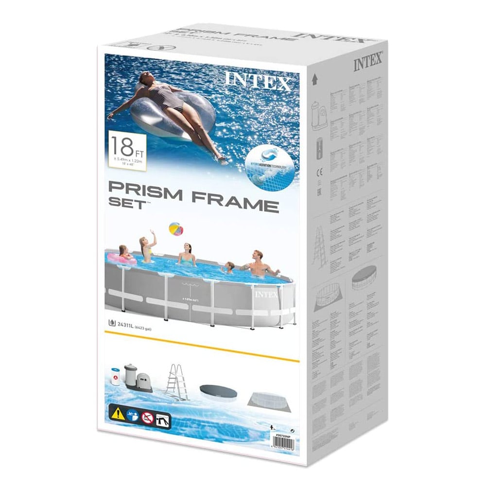 Verkaufsverpackung des Intex Frame Pool 28253 - 549x122cm Set inkl. Pumpe