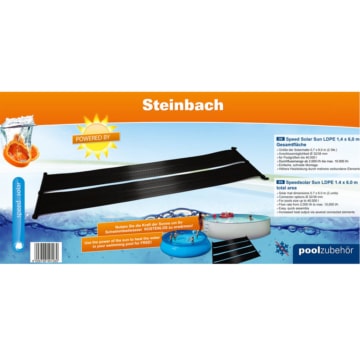 Verkaufsverpackung des Steinbach Solarmatte 049128 - 600×140 cm Solarheizung