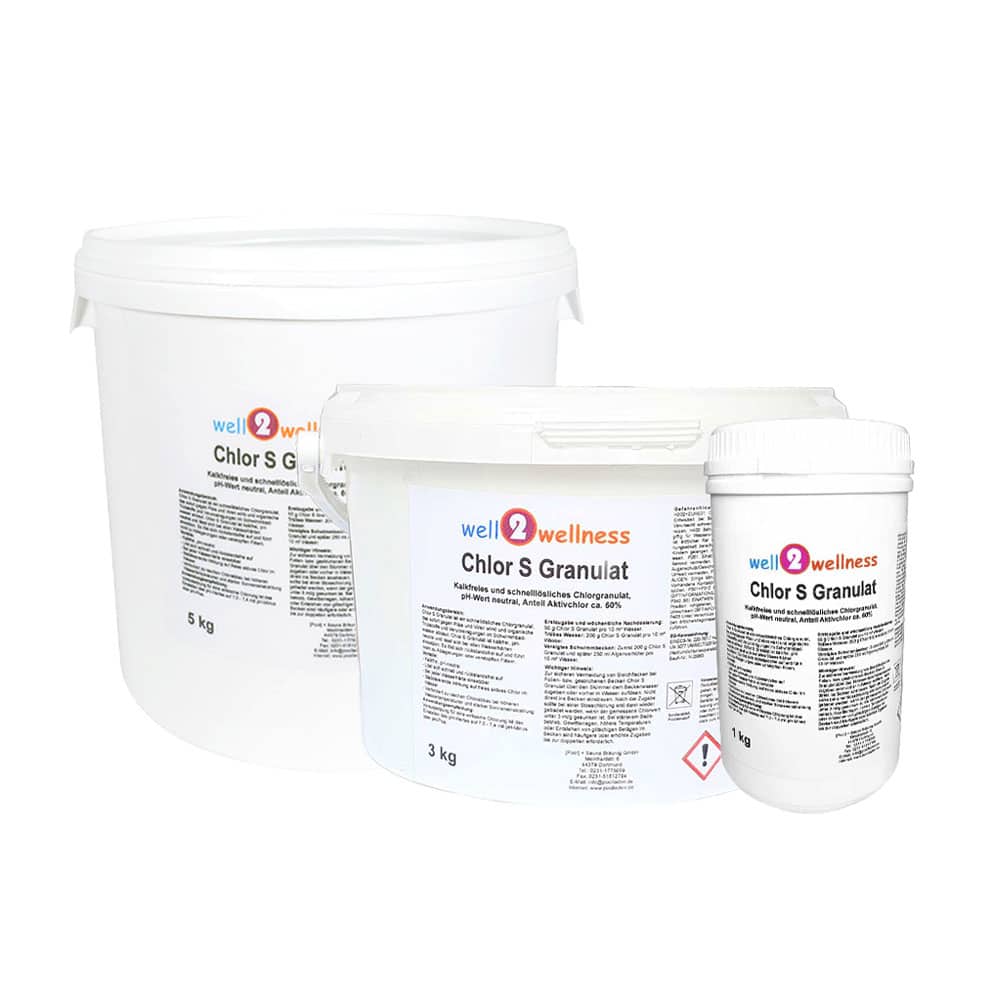 well2wellness Chlorgranulat 5kg - organisch