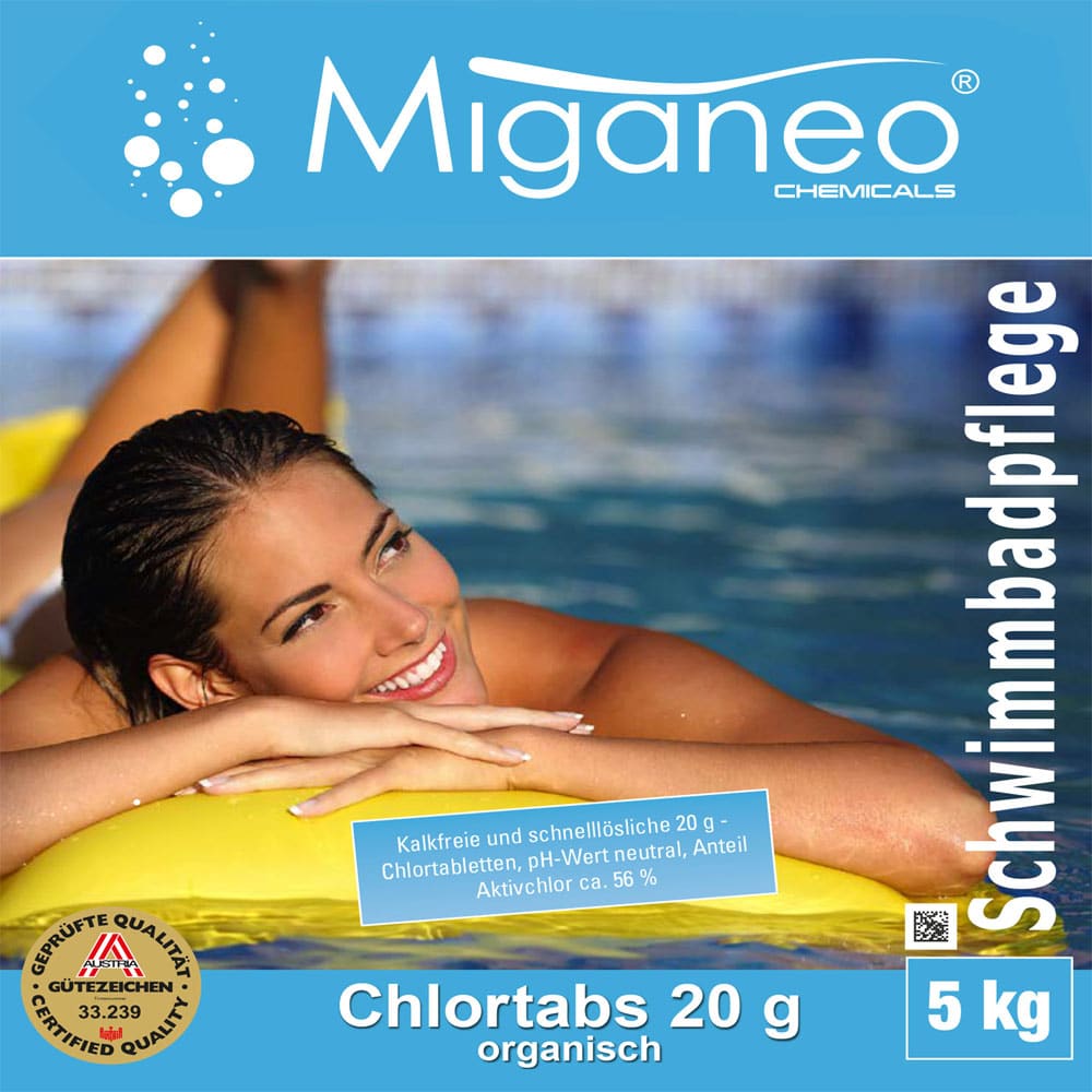 Miganeo Chlortabs 20 Desinfektion - 5kg je 20g