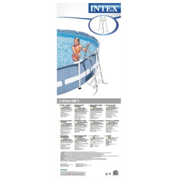 Intex Pool Leiter für Pools bis 91 cm caution