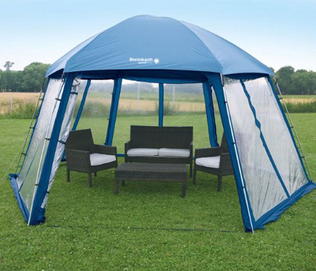 Gecheer Poolzelt Kuppel Transparent 640 X 432 X 205 Cm PVC - Wasserdichtes  Camping Poolzelt