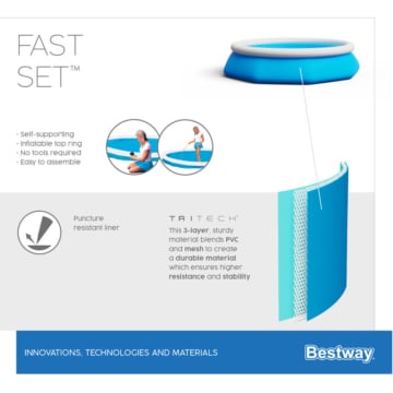 Materialbeschaffenheit des Bestway Fast Set Pool 244x66 cm