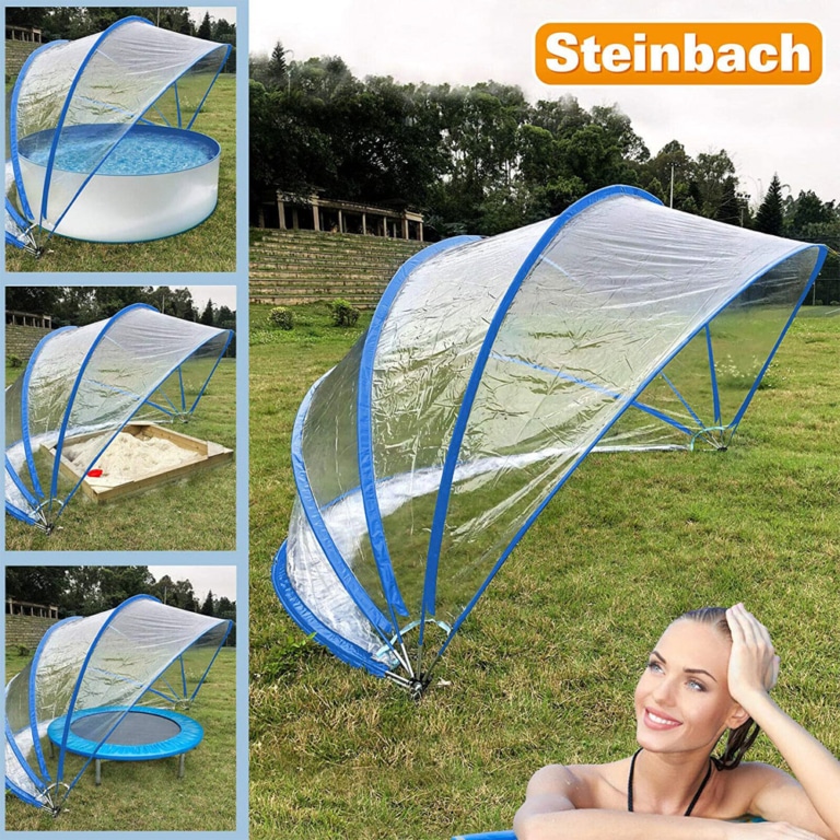 Steinbach Cabrio Dome blau Ø 440 cm x 220 cm Poolzelt