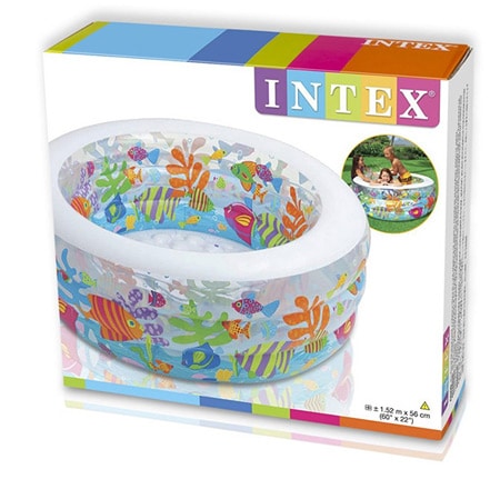 Verkaufsverpackung des Intex Aquarium Pool