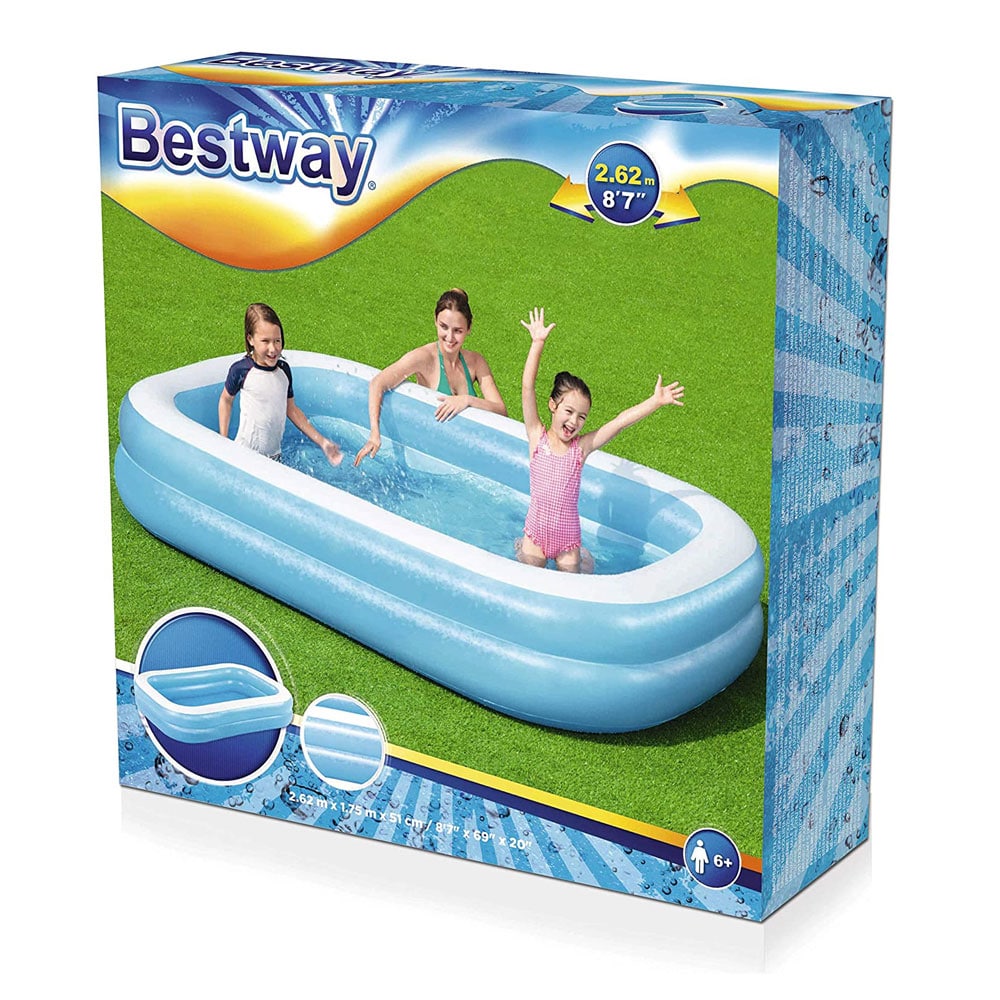 Verkaufsverpackung des Bestway Family Pool, 262 x 175 x 51 cm