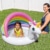 Kind planscht unter Aufsicht im Intex Einhorn Baby Pool - Planschbecken Unicorn 127 x 102 x 69 cm