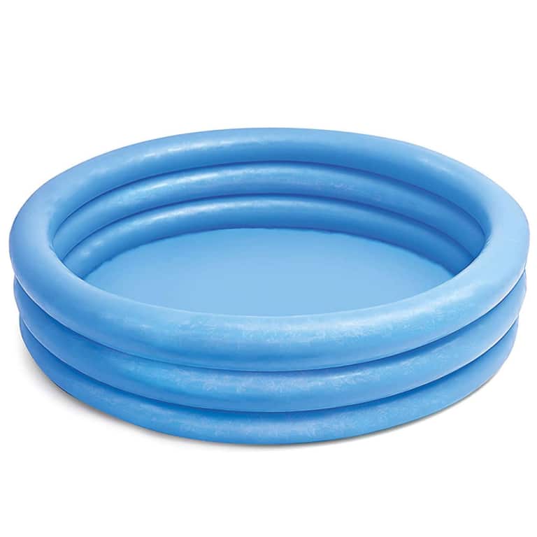 Intex Kinderpool 3 Ring Pool Crystal Blue Blau Ø 147 cm
