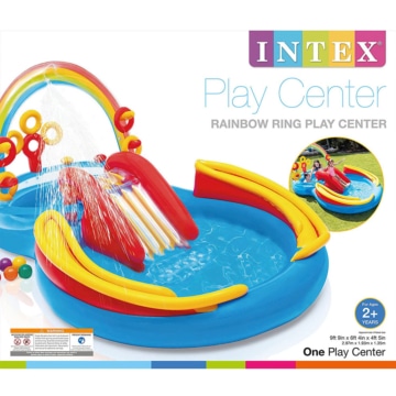 Intex Rainbow Ring Play Center - Kinder Planschbecken 297 x 193 x 135 cm