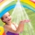 Sprühbogen des Intex Rainbow Ring Play Center - Kinder Planschbecken 297 x 193 x 135 cm