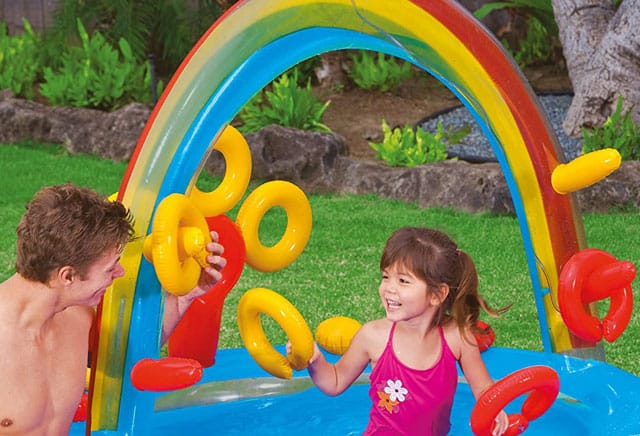 Intex Rainbow Ring Play Center - Kinder Planschbecken 297 x 193 x 135 cm