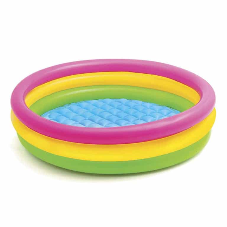 Intex Sunset Glow Planschbecken mit 3-Ringen - Babypool Sonnenuntergang ø 114 x 25 cm