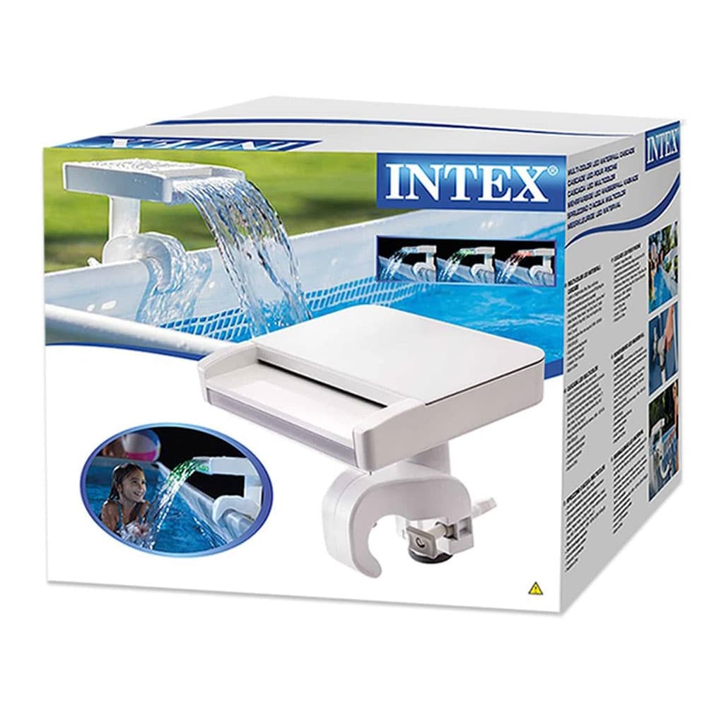 Verkaufsverpackung des Intex Wasserfall- & Bachlaufsets, bunt