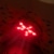 LAY-Z-SPA® 7-Farben-LED-Licht, 9,2 x 6,2 cm leutet rot im Wasser
