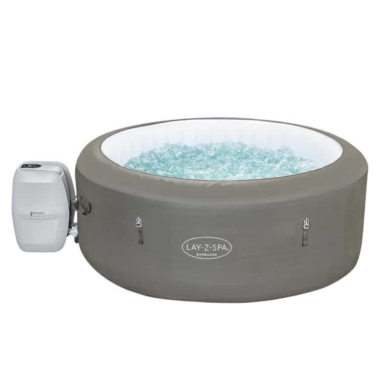 LAY-Z-SPA® ECO WLAN-Whirlpool Barbados AirJet™ 180 x 66 cm, rund, Quarzgrau