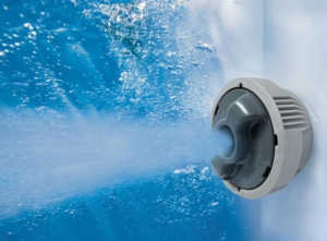 Düse des LAY-Z-SPA® Maldives HydroJet Pro™ Whirlpool, 201 x 201 x 80 cm, 5-7 Personen, eckig, braun