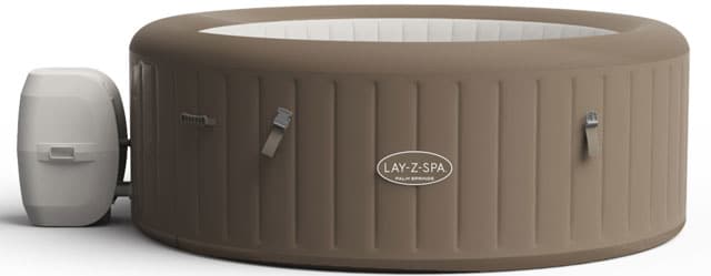 LAY-Z-SPA® Palm Springs AirJet™ Whirlpool, 196 x 71 cm, 4-6 Personen, rund, Taupe