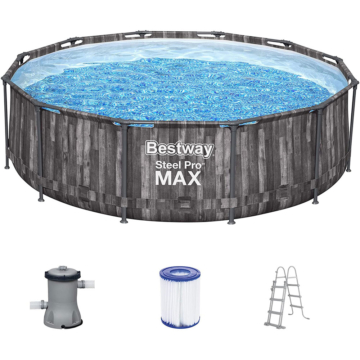 Bestway Steel Pro MAX Frame Pool-Set mit Filterpumpe Ø 366 x 100 cm