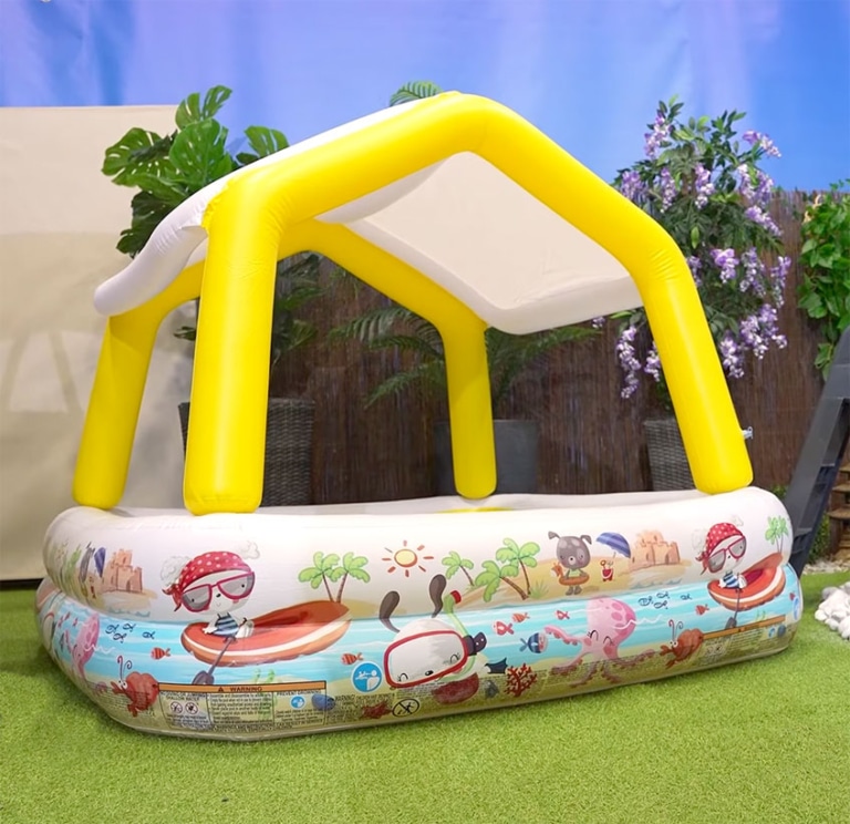 Intex Aquarium Pool mit Dach | 157 x 157 x 122 cm | Poolpanda