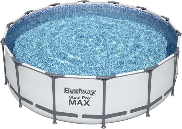 Bauform des Bestway Steel Pro MAX Ersatz Frame Pool für Zubehör Ø 427 x 122 cm