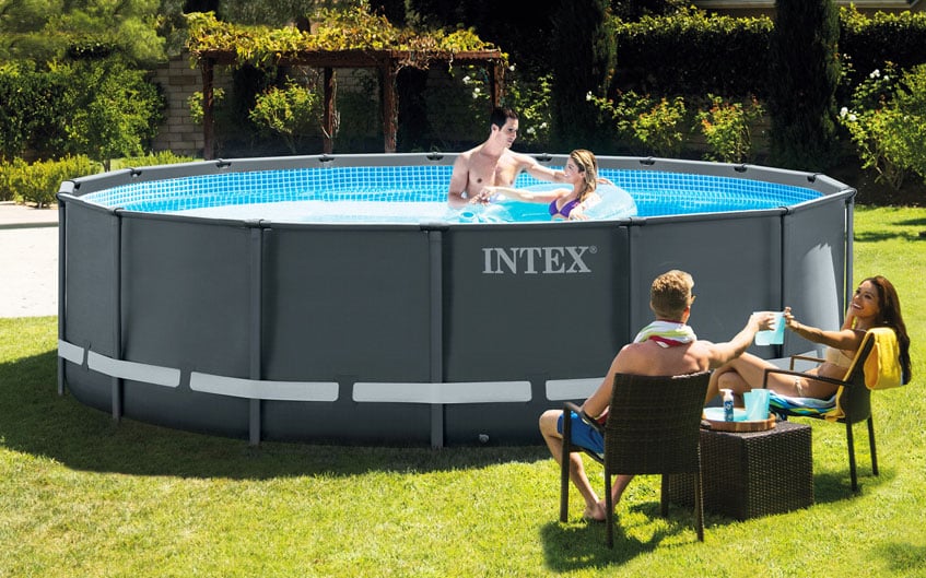 Intex Pool 488x122 cm XTR schwarz