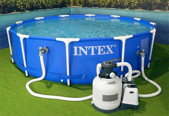 Intex 366x84 Pool mit Sandfilteranlage