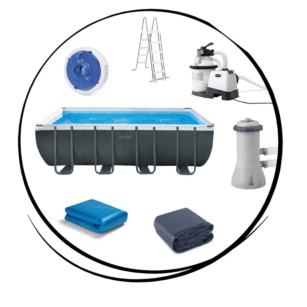 Das Rechteck Pool Komplett Set von Intex und Bestway Poolpanda