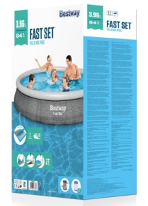 Verkaufsverpackung des Bestway Fast Set Pool 57376