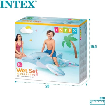 Verkaufsverpackung Intex Delphin blau - 175 x 66 cm 58535