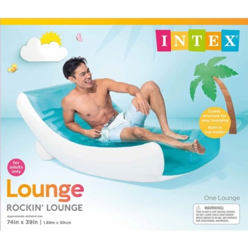 Verkaufsverpackung der Intex Luftmatratze Rockin Lounge 58856