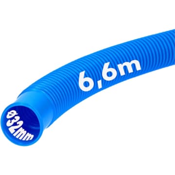 Poolschlauch 32 mm mit 6,6 Meter Länge blau von Amapool
