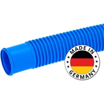 Blauer Poolschlauch von Amapool made in Germany