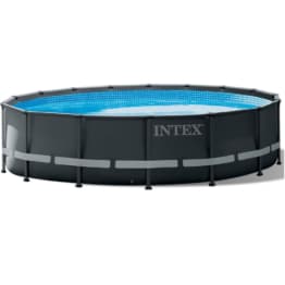 Intex Frame Pool Ultra Rondo XTR 488x132 im Set inklusive Sicherheitsleiter