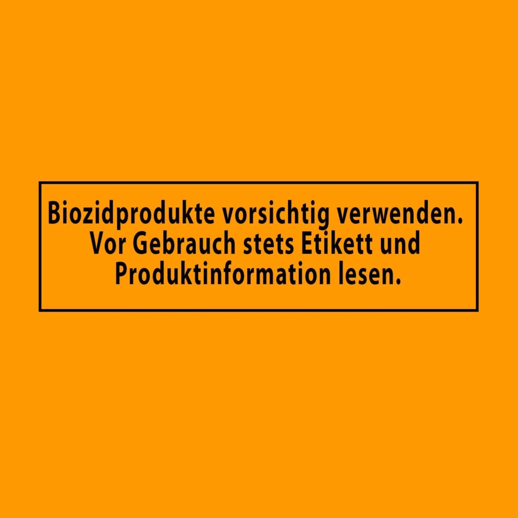 Biozide sicher verwenden. Vor Gebrauch stets Kennzeichnung und Etikett lesen.