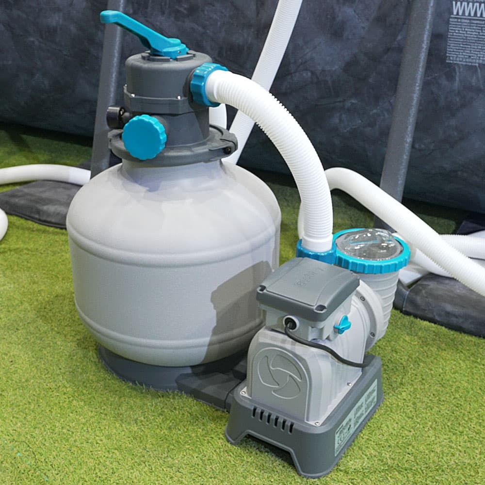Bestway Sandfilteranlage fertig angeschlossen